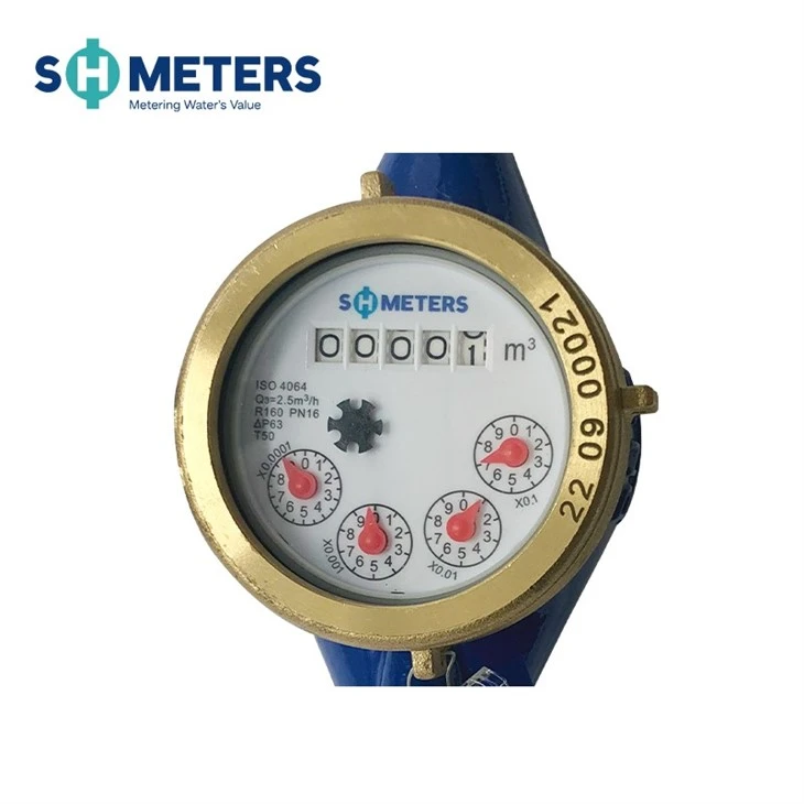 Multi Jet Dry Type Cold Brass Body Class C Water Meter Multi Jet Dry Type Cold Brass Body Class C Water Meter