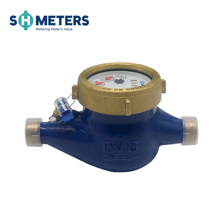 R200 Multi Jet Water Meter Brass Body Dry Type Water Meter