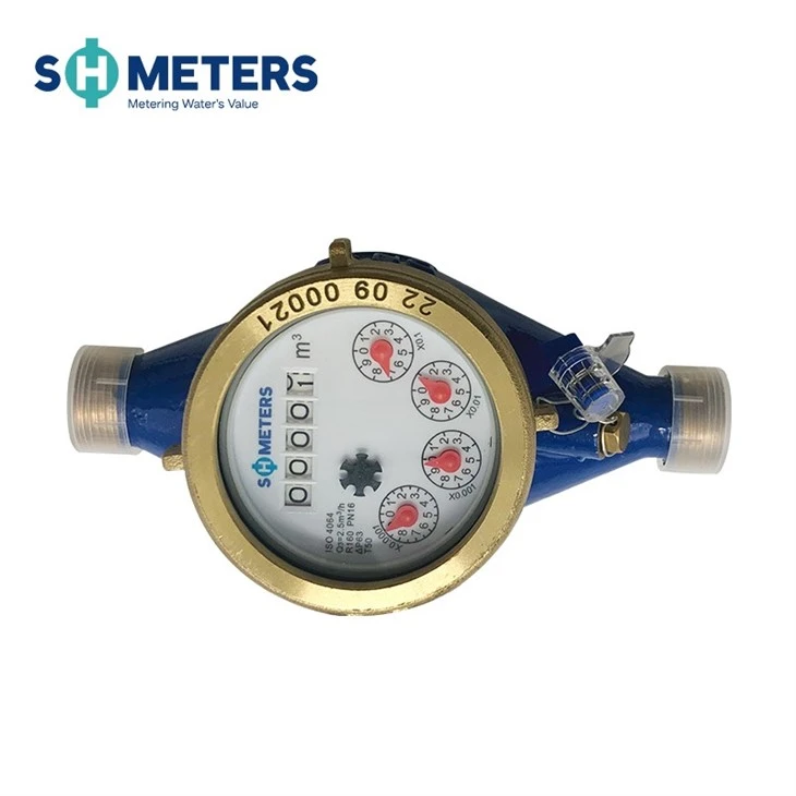 R200 Multi Jet Water Meter Brass Body Dry Type Water Meter