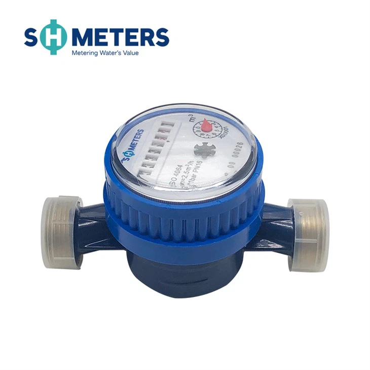 Single Jet Mechanical Water Meter With Brass, Plastic Body factory Single Jet Mechanical Water Meter With Brass, Plastic Body factory